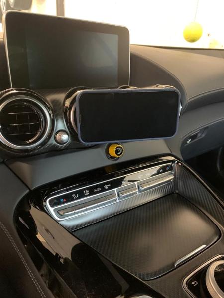 RS-Mount, fahrzeugspezifischer Handyhalter passend für Mercedes AMG GT 190 Baujahr 2014-2021, Made in Germany